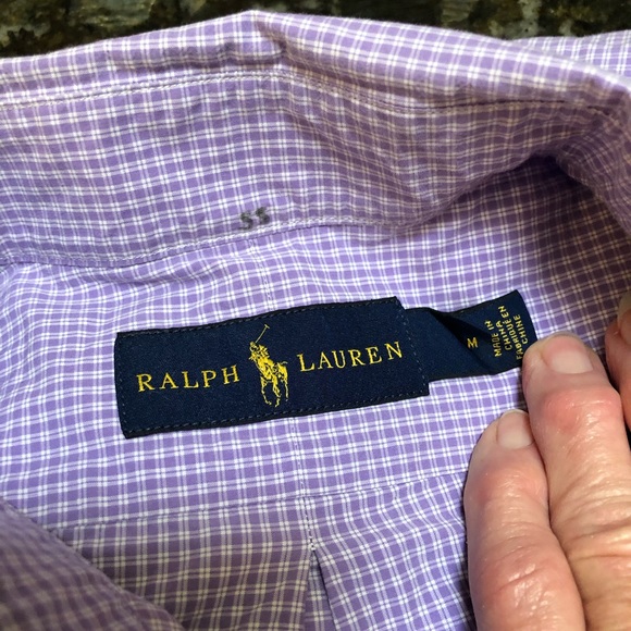 Men’s Polo Ralph Lauren Shirt beautiful Medium - Picture 3 of 4